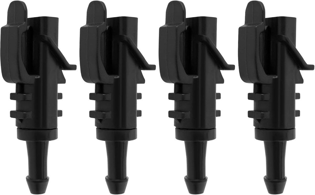 SnelShoppen - 4 Stuks Windscherm Wissers Jet Nozzle Vervangend Voor Hyundai i30 en Kia Cadenza K7 - Duurzaam Kunststof - Hoge Kwaliteit