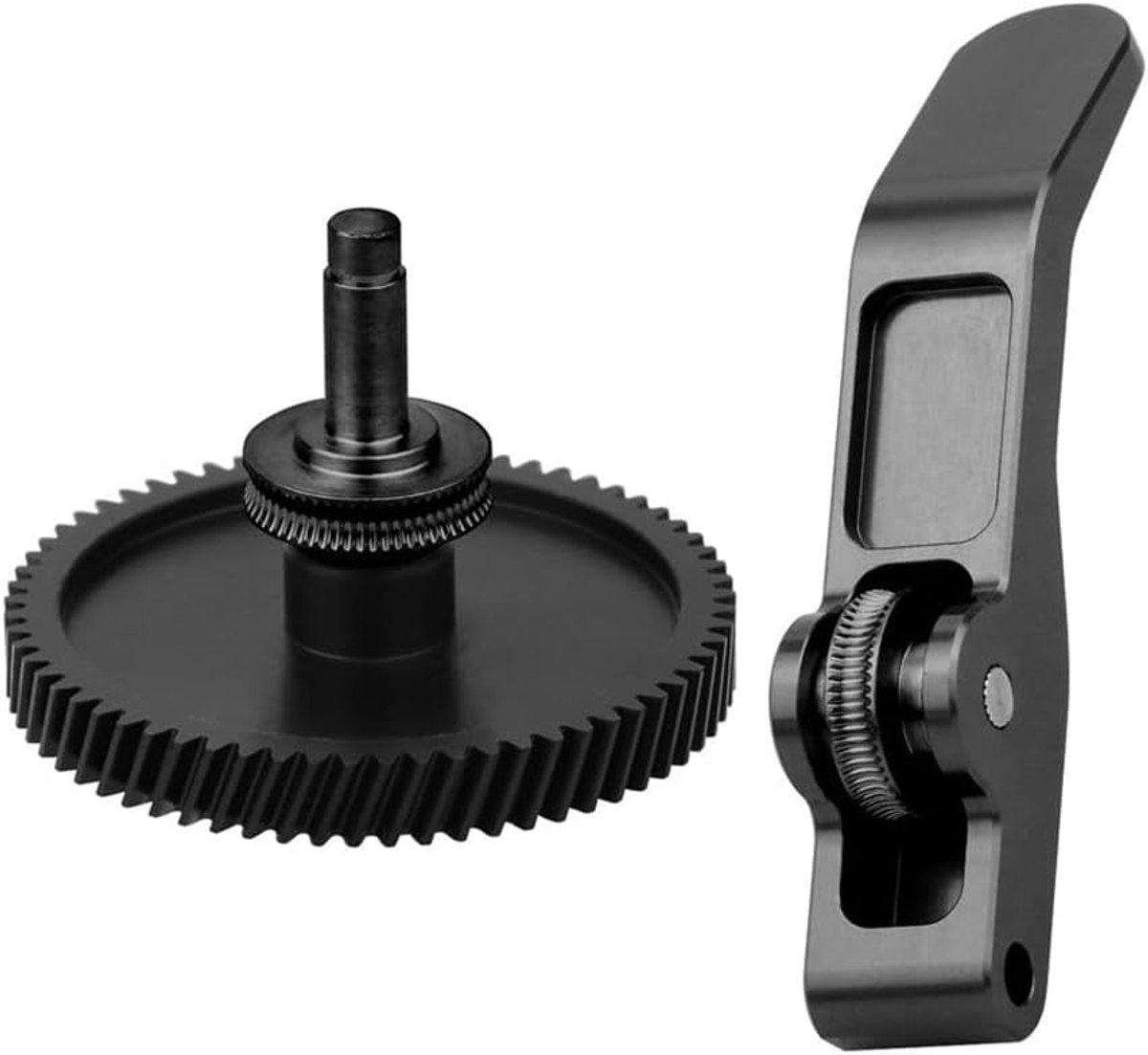 SnelShoppen - 3D Printer Extruder Gear Kit voor A1 Mini en A1, Dual Gear Aluminium Handvat en POM Tandwielen, DLC Nano Coating, Geschikt voor 1.75mm F