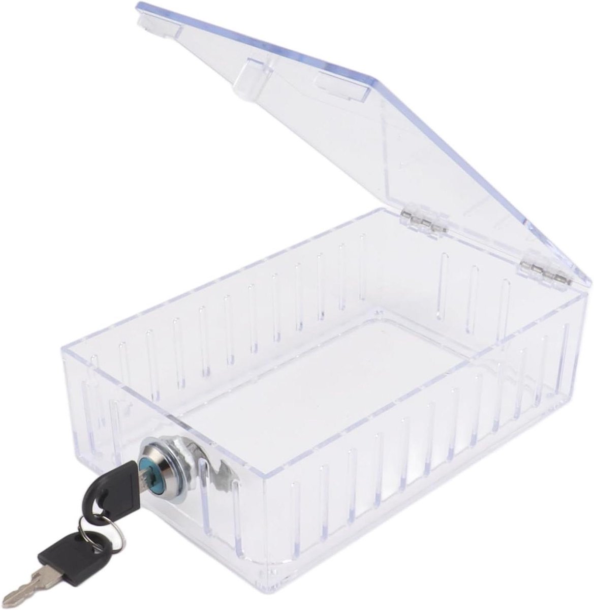 Thermostaat Beschermhoes - Thermostaatkast met Sleutel - Energie Besparen - Kristalhelder Acryl - 18 x 10 x 5 cm - Transparant
