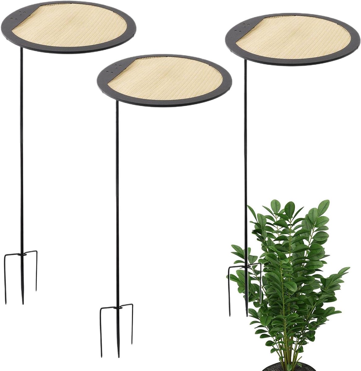 Plantenscherm - Zonwering Planten - Bescherming Planten - Opvouwbaar Weerbestendig - 3 Stukken - Enkel kenmerk