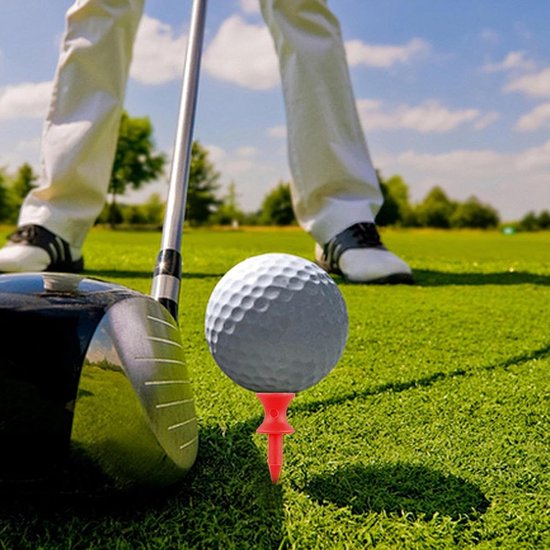 Golf Tees - Golf T-shirts - Golf Training - Duurzame Rubberen Hoes - 31mm 100 stuks - Gekleurd van GOLF — afbeelding 3