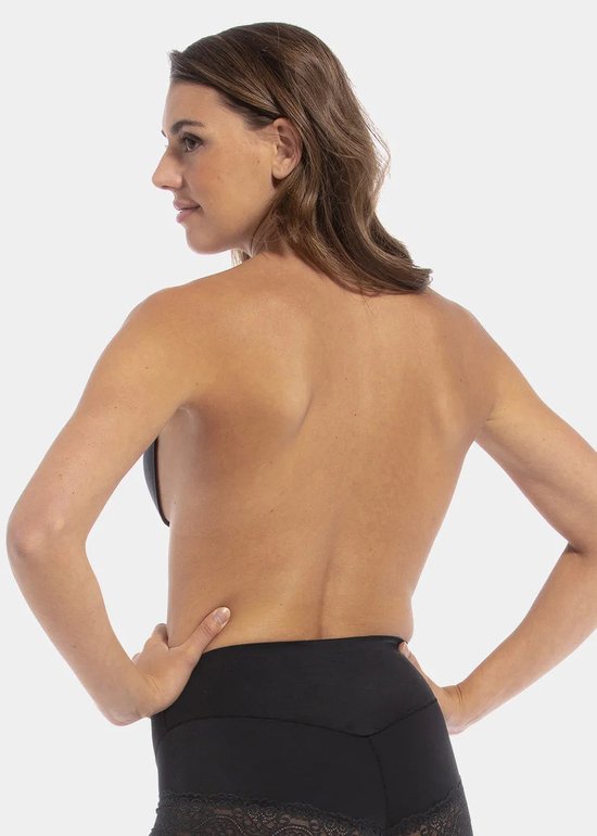 Plak bh - Plack bh push up - Zelfklevende bh - Plak beha- Beige - Maat B - MAGIC Bodyfashion Backless Beauty Beha - Strapless bh - Bh accessoires - Bh zonder bandjes - Bh voor open rug