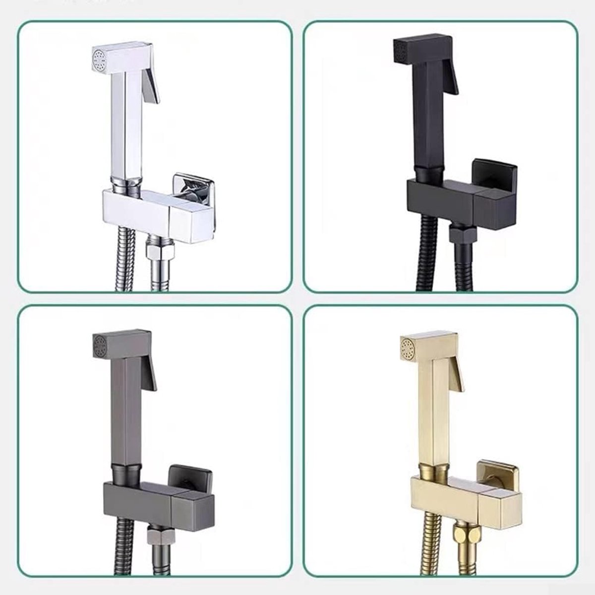 SnelShoppen - Bidet Kraan Messing Gouden Handheld Toilet Bidet Sprayer Hygiënische Douche Voor Toilet - Krachtige Waterdruk Voor Persoonlijke Verzorgi