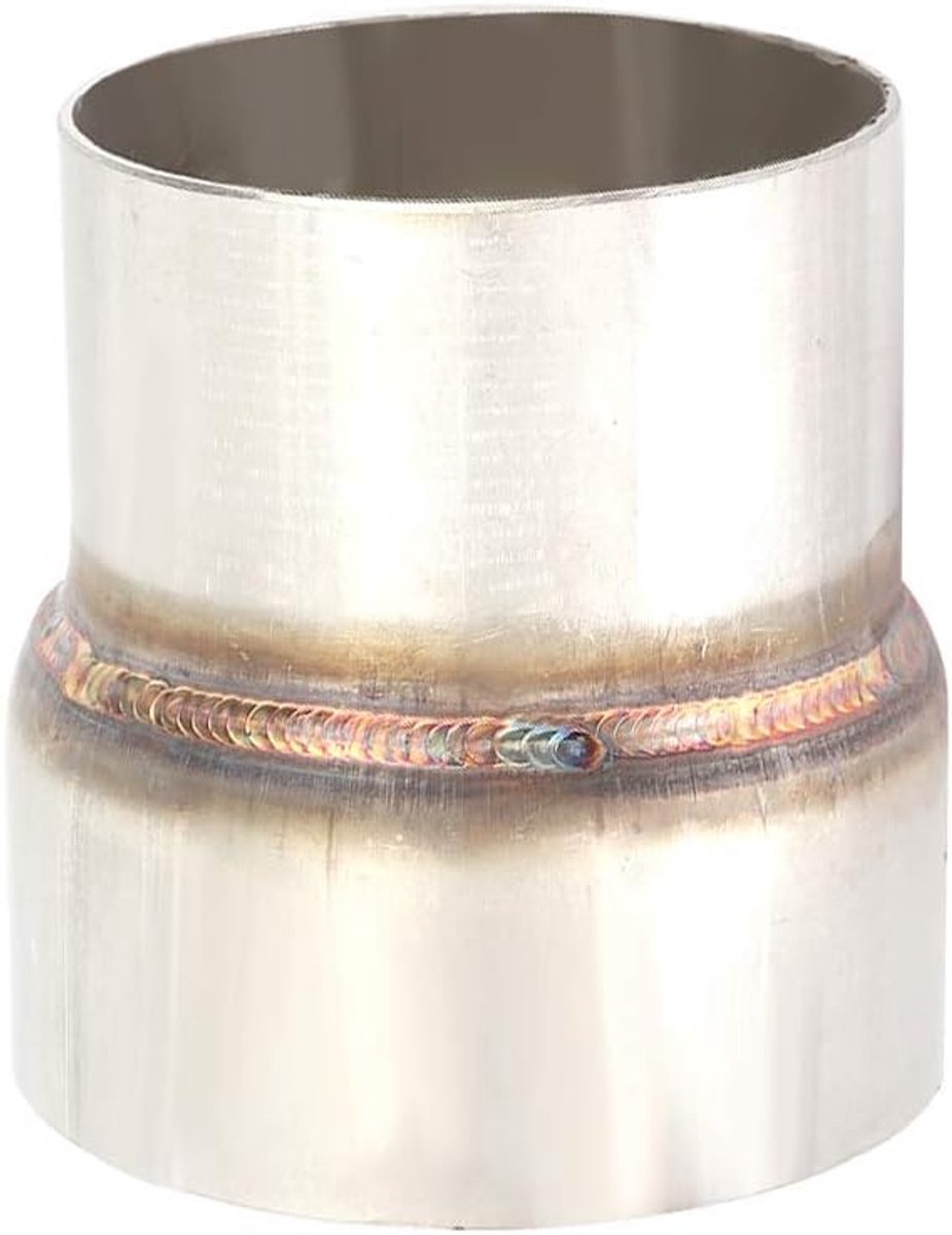 SnelShoppen - Uitlaatpijp Reducer 3 Inch naar 3.5 Inch RVS Uitlaat Adapter Universele Pijpen Uitlaat Reducer Verbinder voor Auto en Motor