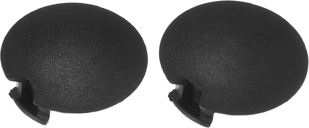 SnelShoppen - A ABSOPRO Achterbumper Sleepoog Haak Deksel Cap Geschikt voor Smart Fortwo - 2 Stuks Zwart