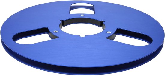 10,5 inch open-spoel audio take-up spoel, legering tape spoel opname 3 gaten nab (blauw) — afbeelding 4