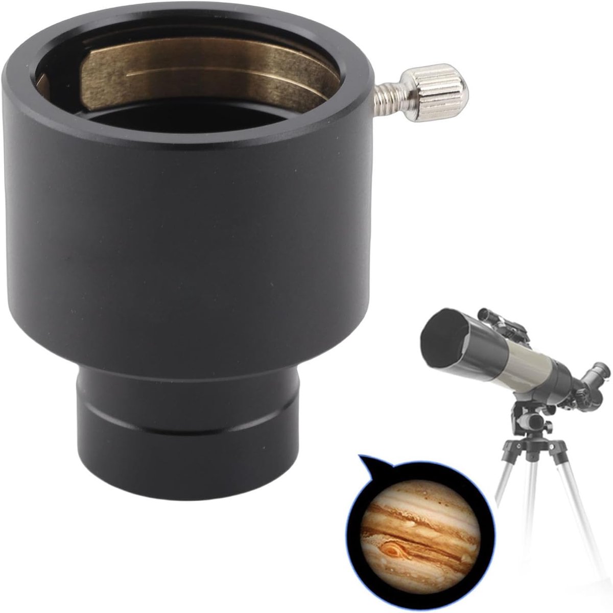 SnelShoppen - 0.965 tot 1.25 Oculair, Astronomische Telescoop Oculair Adapter 0.965 inch naar 1.25 inch Adapter voor Sterrenkijkers, Eenvoudig te Inst