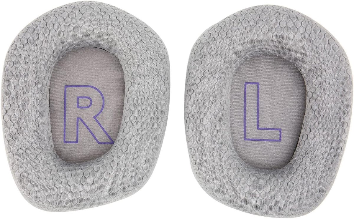 SnelShoppen - 2Pcs Oorkussens Vervangend, Ademend en Comfortabel Geheugen Schuim Oorkussens voor G733 Hoofdtelefoons, Geluiddempende Oorkappen (Zilver