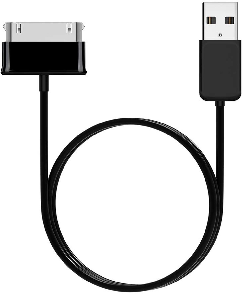 SnelShoppen - USB Oplaadkabel, USB Gegevenskabel Oplader 1M Lang Geschikt voor Galaxy Tab 2 10.1 P5100 P7500 7.0 Plus T859, Hoogwaardige Kabel voor Ve