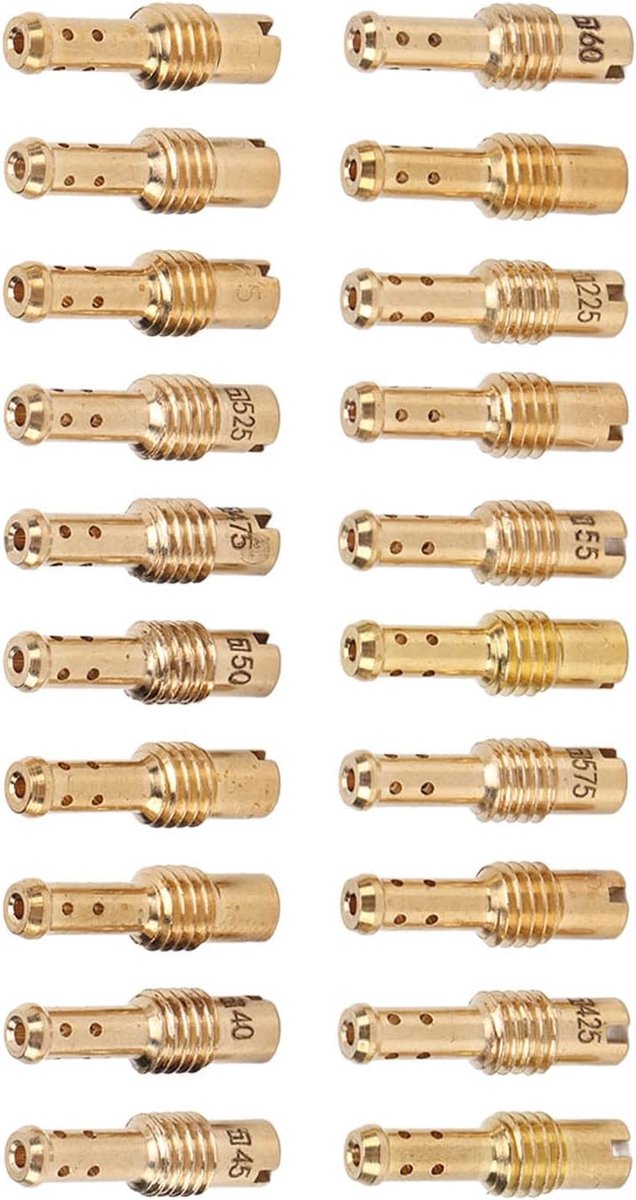 Motorcycle carburetor jets 20PCS - vervangingsset 12.5-60 - metalen constructie - duurzaam en robuust - ShopVlot