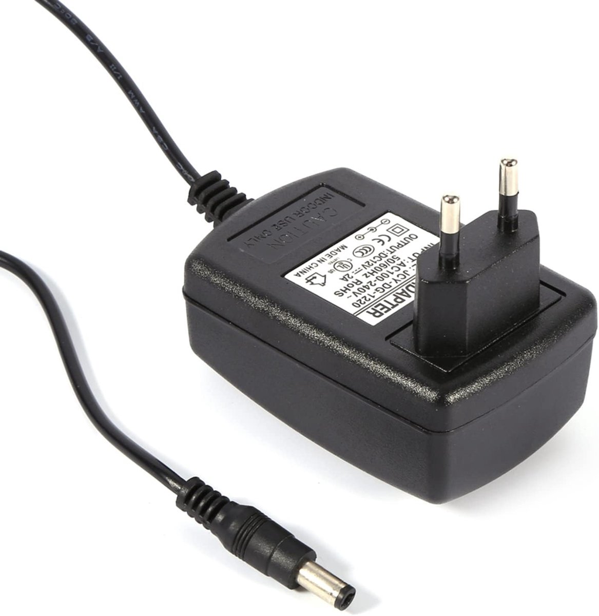 SnelShoppen - AC 100-240V naar DC 12 Volt Voedingsadapter Converter Schakelvoedingsadapter voor LED Strip Licht (EU Stekker)