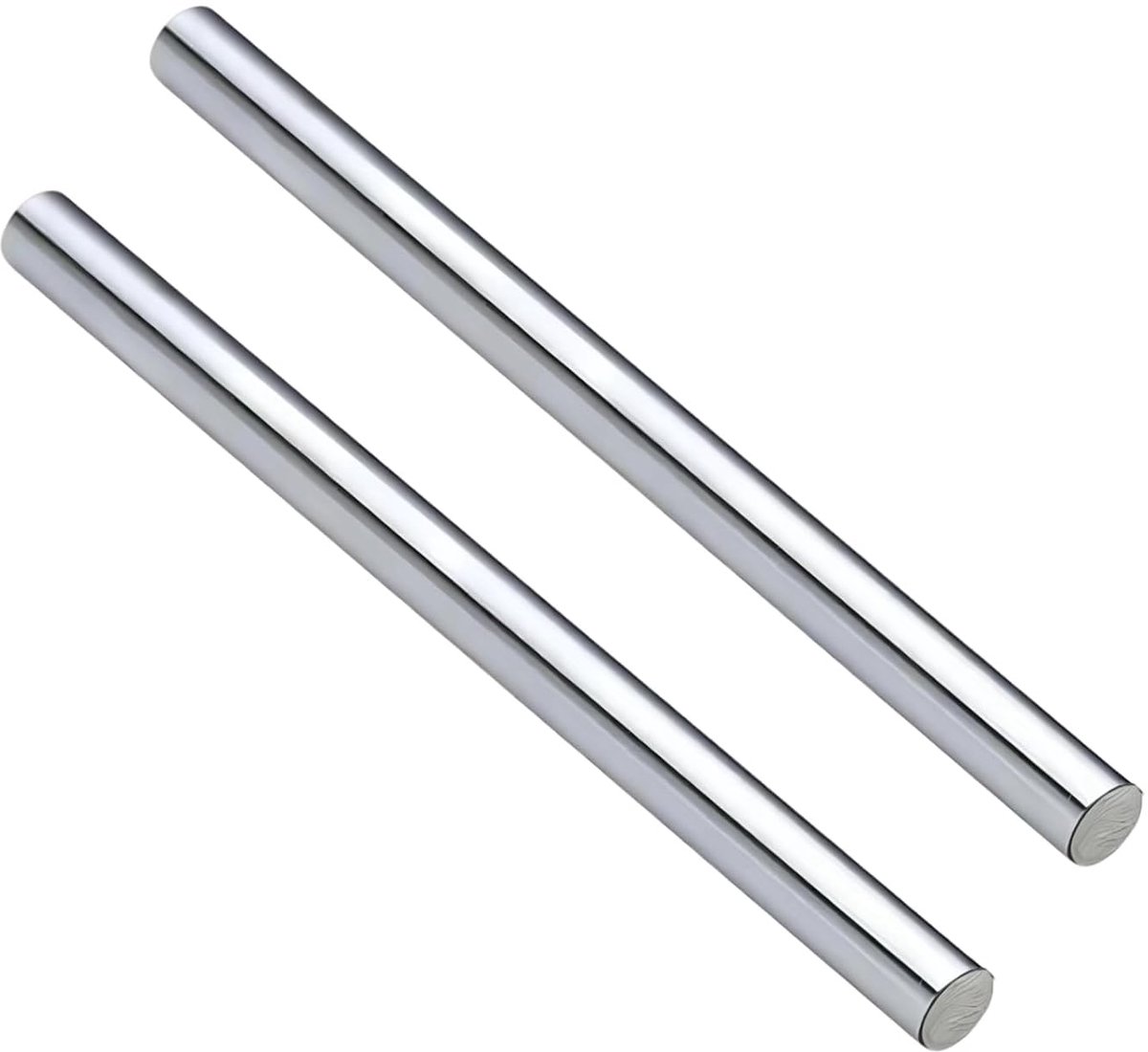 SnelShoppen - Linear Shaft 10mm x 300mm, Rechte Ronde Stang, Horizontale Precisie-as, 2 Stuks, Voor 3D Printers en CNC-bewerking