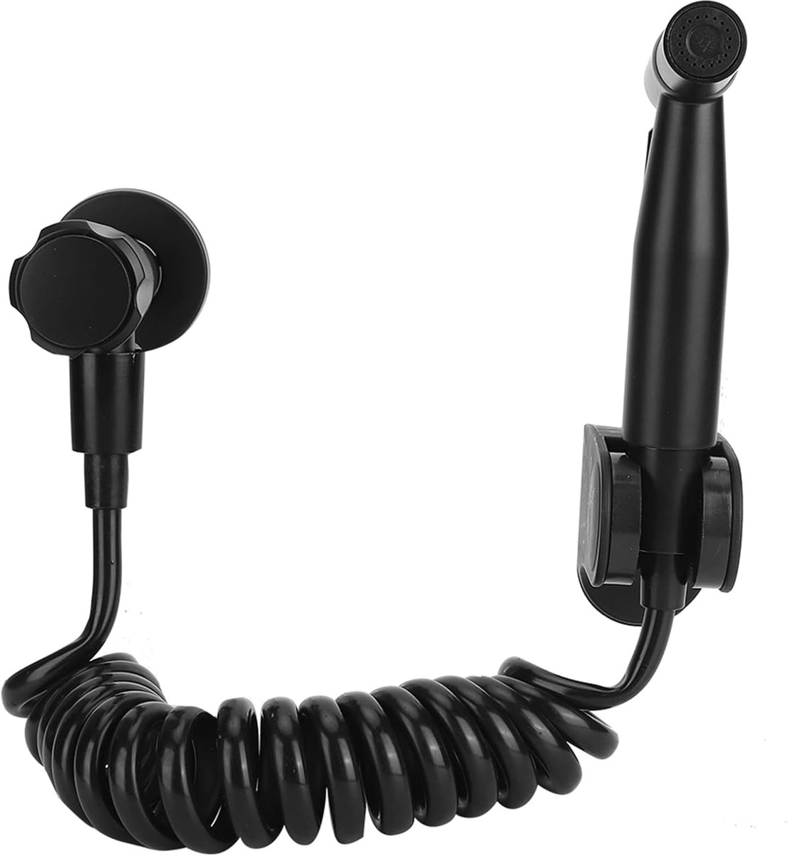 SnelShoppen - Badkamer Bidet Sprayer Set, Hand Bidet Sprayer G1/2 van Roestvrijstaal, Zwart B Stijl, Eenvoudige Installatie voor Toilet en Badkamer
