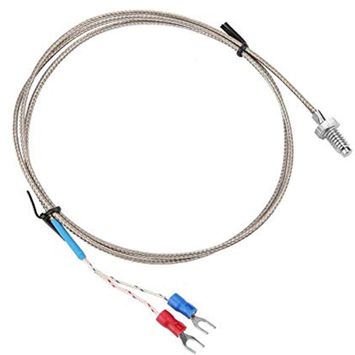 K Type Temperatuursensor Kabel M6 Draad - 1M Kabel - Hoge meetnauwkeurigheid - Voorkomt elektrische interferentie - ShopVlot