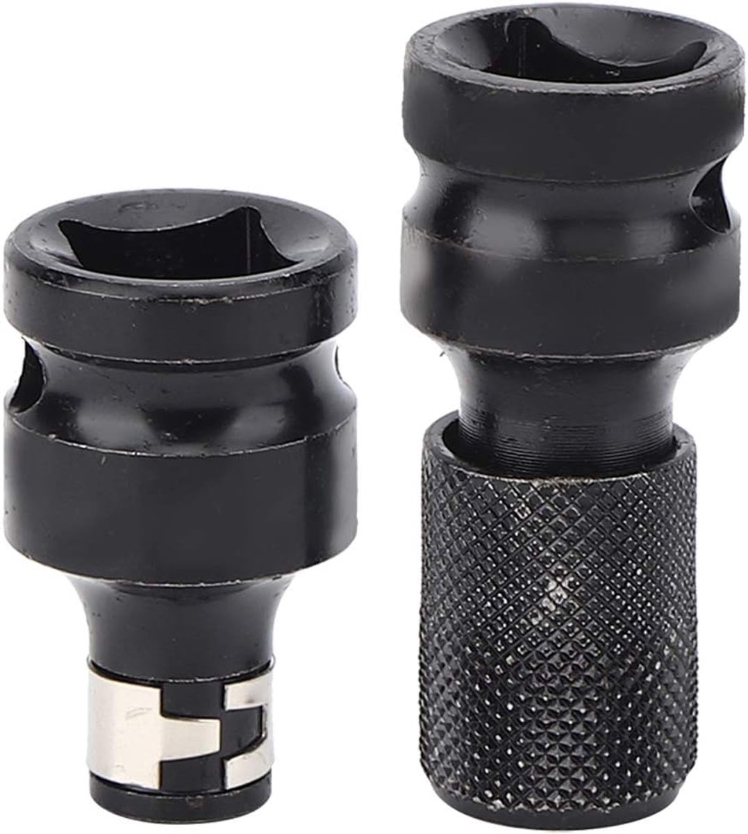 Socket adapter 1/2 1/4 inch - converter voor ratelsleutels - hoge kwaliteit staal - ideaal voor collision drive - ShopVlot