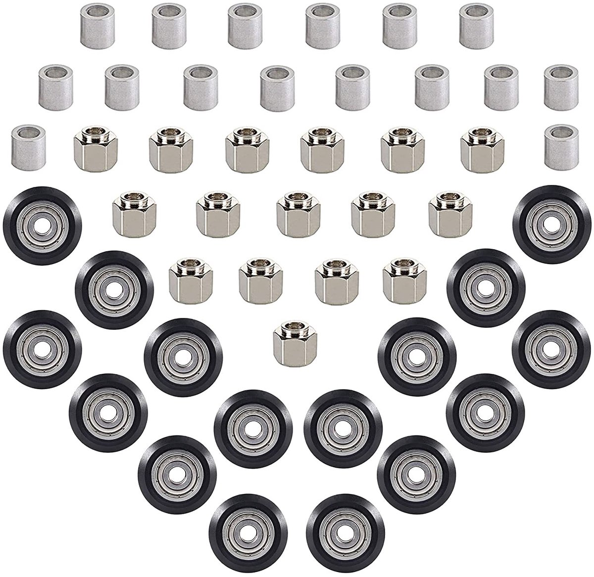 3D-Drucker Rollers Laurollers V-slot POM Rad mit exzentrischer Säule 6mm Aluminiumsäule 6mm für Creality Ender 3 - ShopVlot