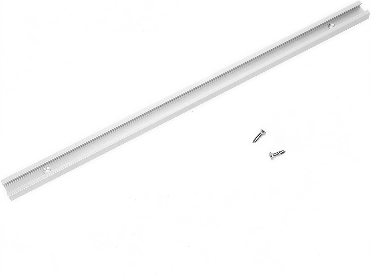 SnelShoppen - Aluminium Sliding Plate T-Track 800mm T-Slot Rail met RVS Schroeven voor Freesmachines, Bandsagen en Kolomboormachines (0.3m T-Slot)