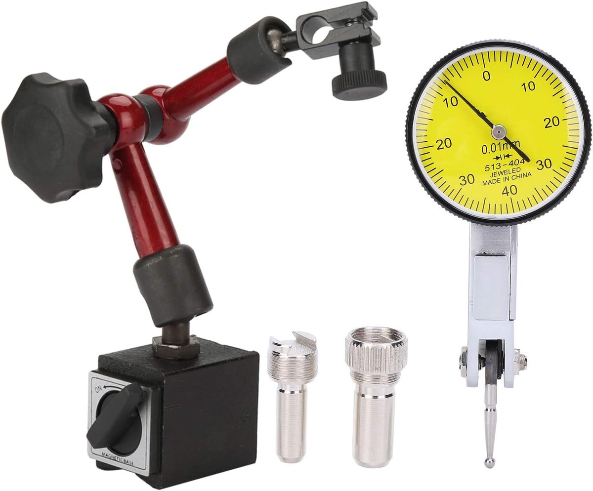 Flexible Strong Magnetic Meter Stand Base Holder and Lever Dial Gauge Meter Surface Measurement - ShopVlot