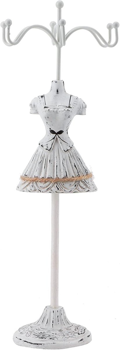 SnelShoppen - Dress Doll Sieraden Display Stand, Desktop Sieradenhouder voor Oorbellen, Kettingen, Ringen en Armbanden, Verstelbare Steun, Hoogwaardig