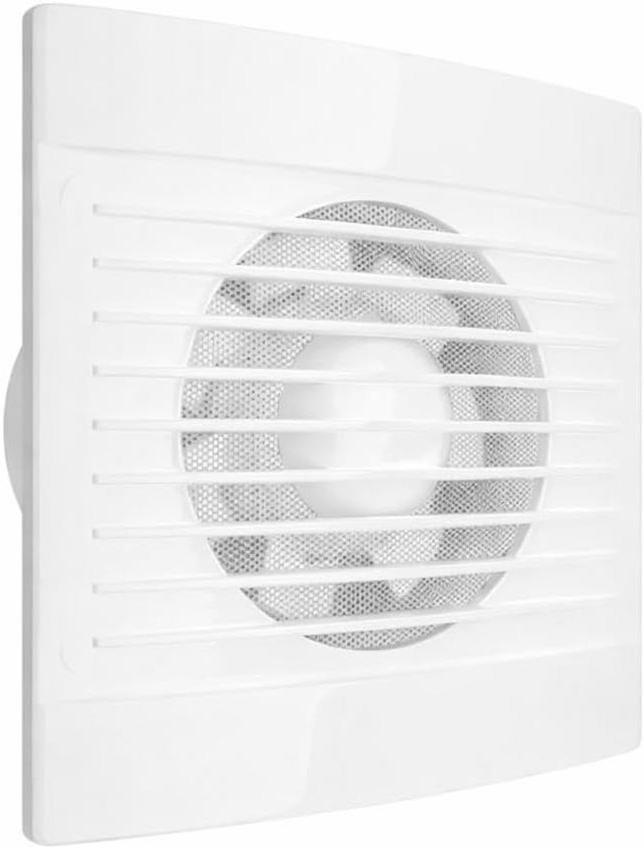 Badkamer Ventilator - Afzuigventilator - Vocht Afvoeren - Extra Stil - 100 mm - Wit