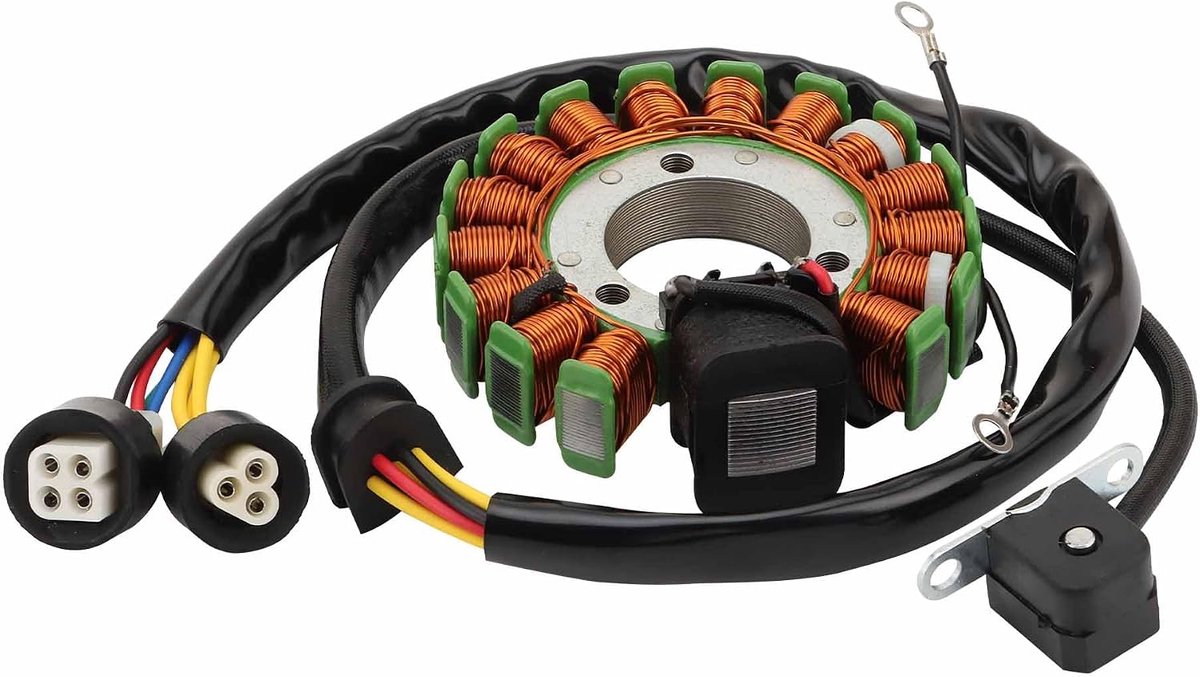SnelShoppen - 16 Spoel 7 Draadgenerator Magneto Stator Ontstekingsspoel Vervanging voor YFM225 YFM250 Moto-4 1986-1991 Hoogtemperatuurbestendig