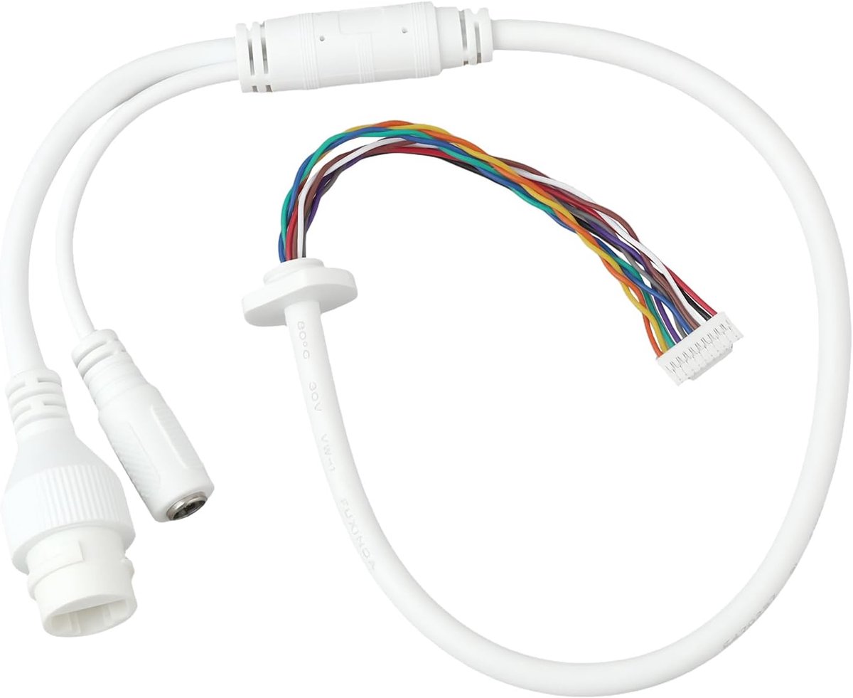 RJ45 Ethernet Lan Network Cable 10 Pin 10 Core Compatible with Hikvision IP Camer POE IP Camera 10+38cm - ShopVlot