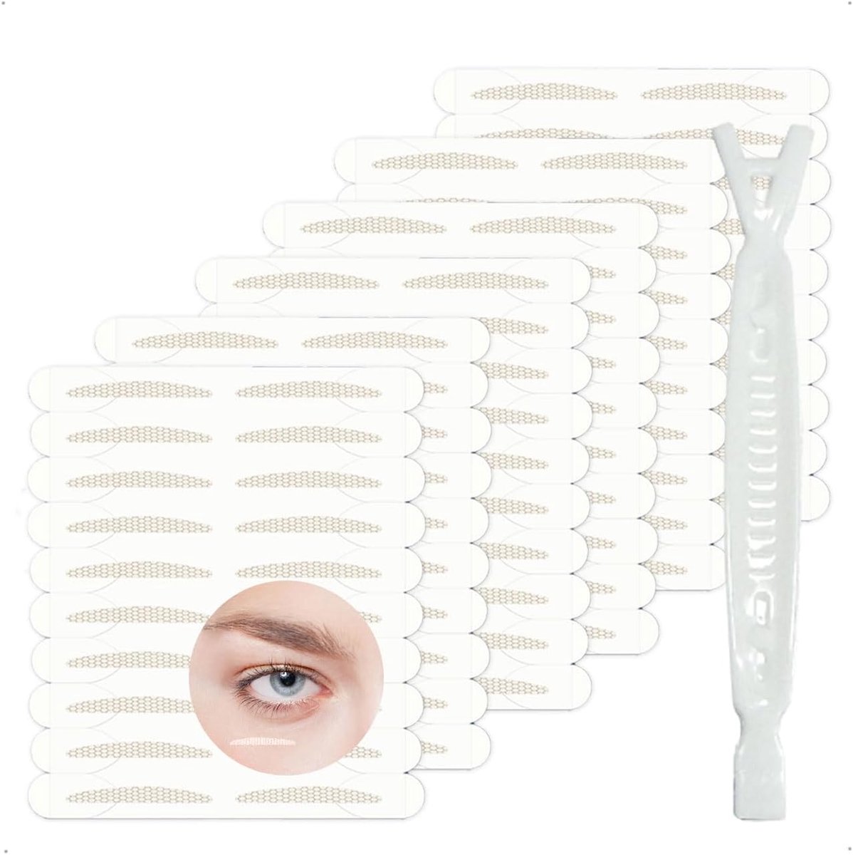 SnelShoppen - 120 Stuks Ooglift Strips voor Hangende Ogen - Brede Onzichtbare Tape voor Natuurlijke Dubbele Oogleden - Zelfklevende Waterproof Sticker