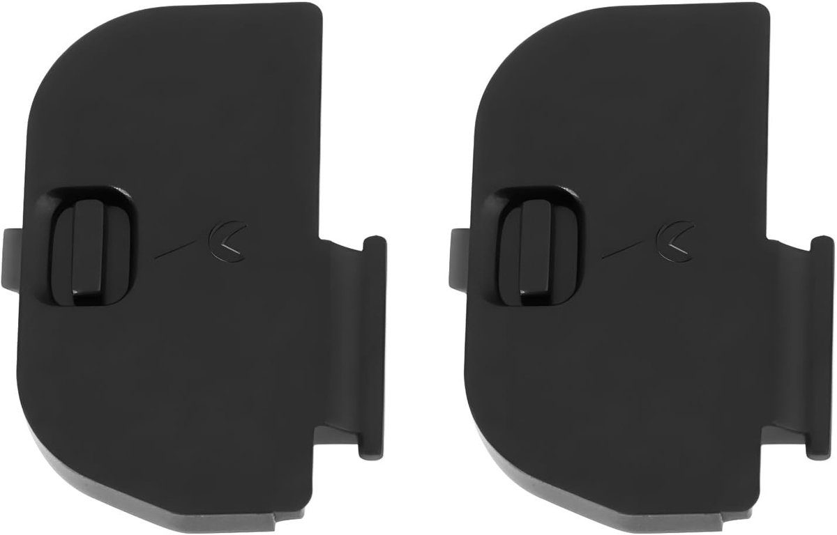 SnelShoppen - 2x Batterijklep voor SLR Digitale Camera's - Geschikt voor Nikon D90 D80 D50 D70 D70S - Voorkom Batterijverlies - Stof- en Vochtbestendi