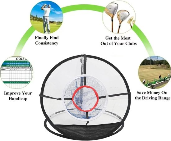 Uitdagend Chipping Net voor Doeltraining, Verbeter je Golfvaardigheden Snel, Geschikt voor Binnen en Buiten van Merkloos — afbeelding 4