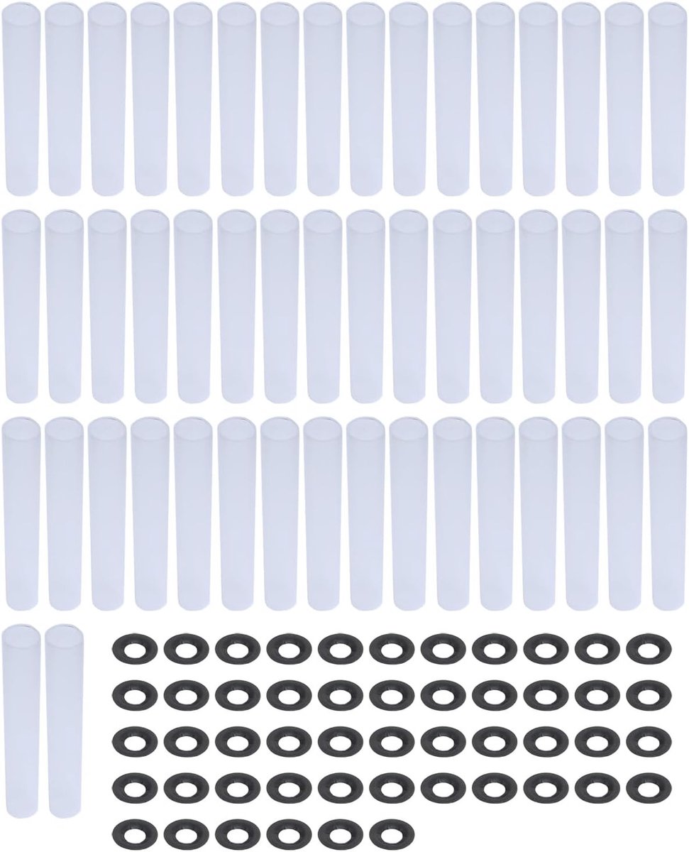 Garage Deur Hinge Roller Sleeves 50 Sets - Hoge Kwaliteit Plastic en Metaal - Geluiddempende Gaskets - Vermijd Geluid - ShopVlot