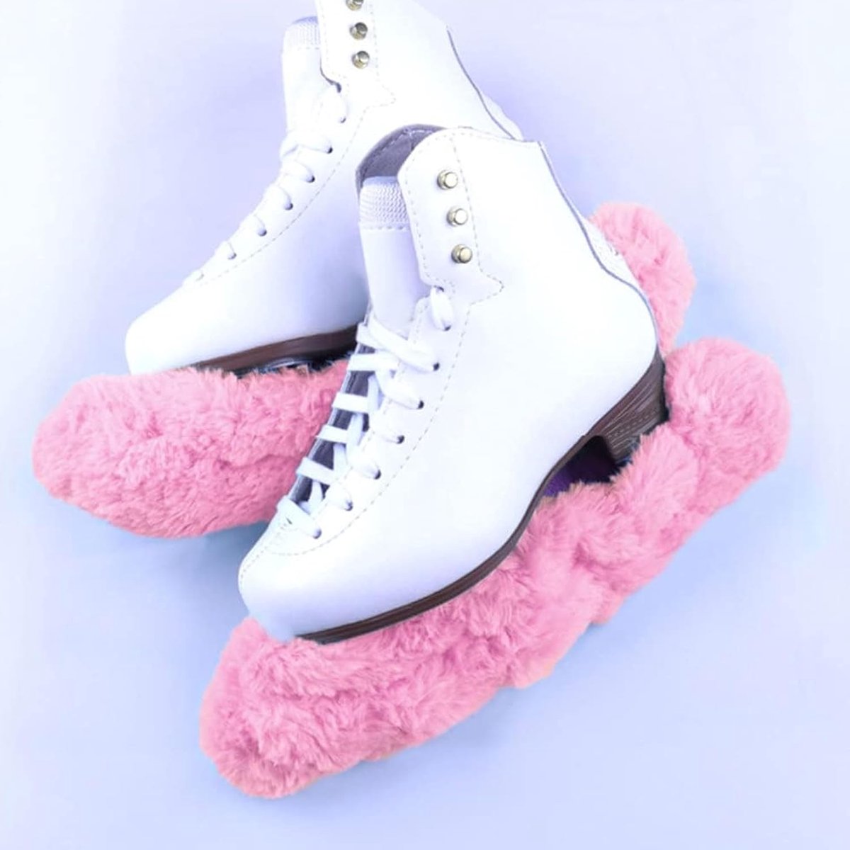 SnelShoppen - 2 elastische skateprotectors voor kunstschaatsen, schaatsen en schaatsaccessoires, snijbestendig nylon, maximaal 35 cm, voor bescherming