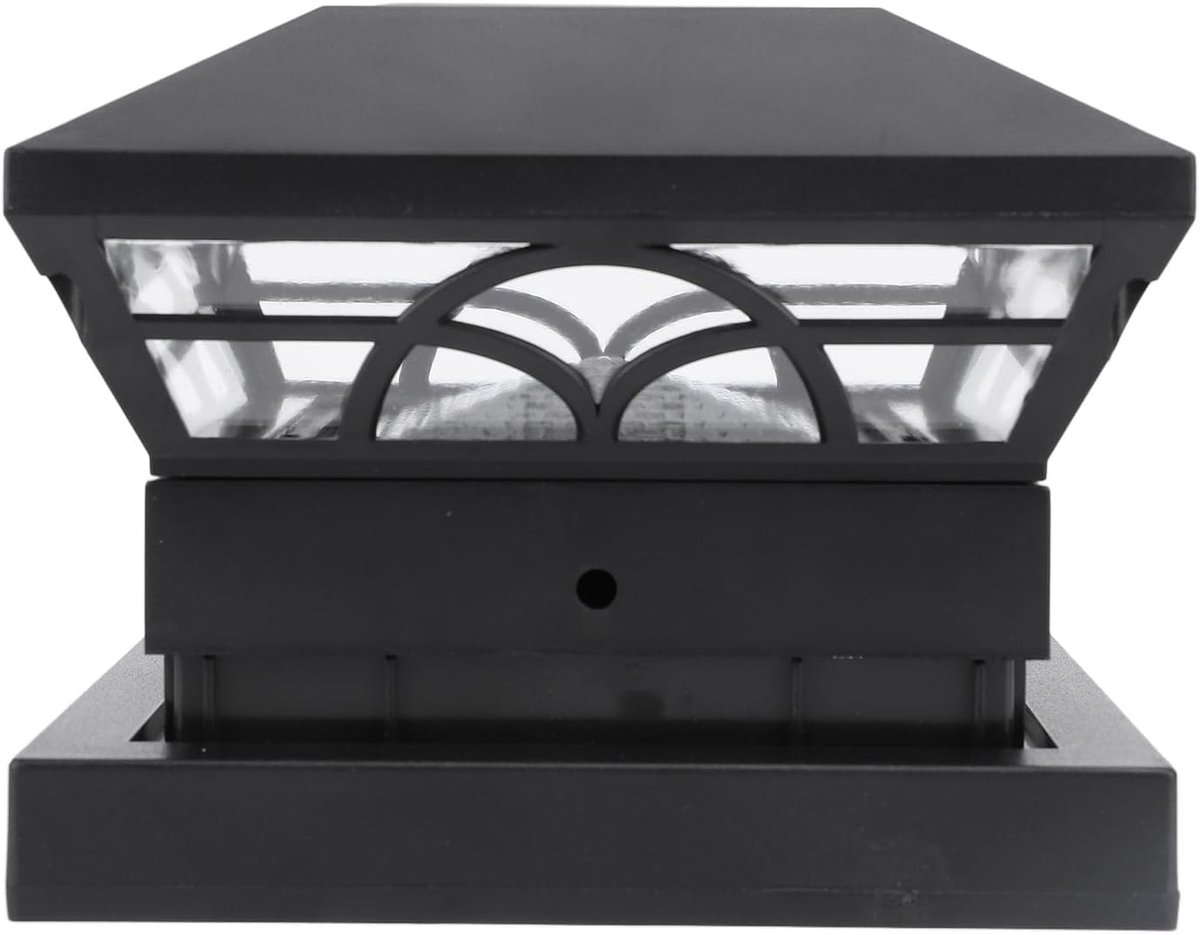 SnelShoppen - Solar Post Cap Light - Zonne-energie Buitenlamp met Hoge Helderheid en Efficiëntie voor Tuin, Patio, Terras - Eenvoudige Installatie, Wa
