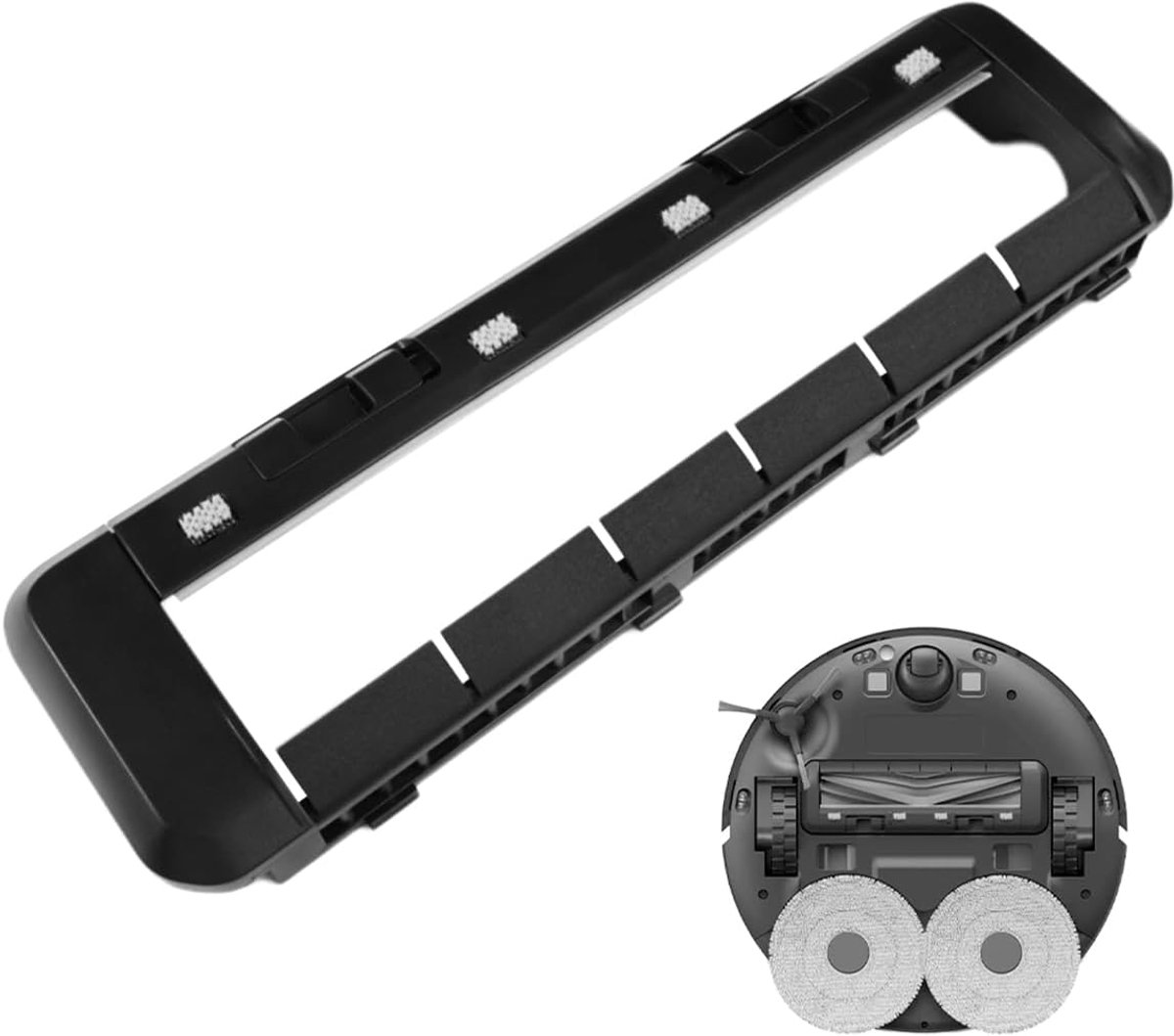 SnelShoppen - Hoofborstel Cover Accessoire voor Xiaomi X20+ en Dreame L40 Ultra/X40 Ultra/X30 Ultra/L10s Ultra/L20 Ultra/L10 Veegrobot - Duurzaam Wate