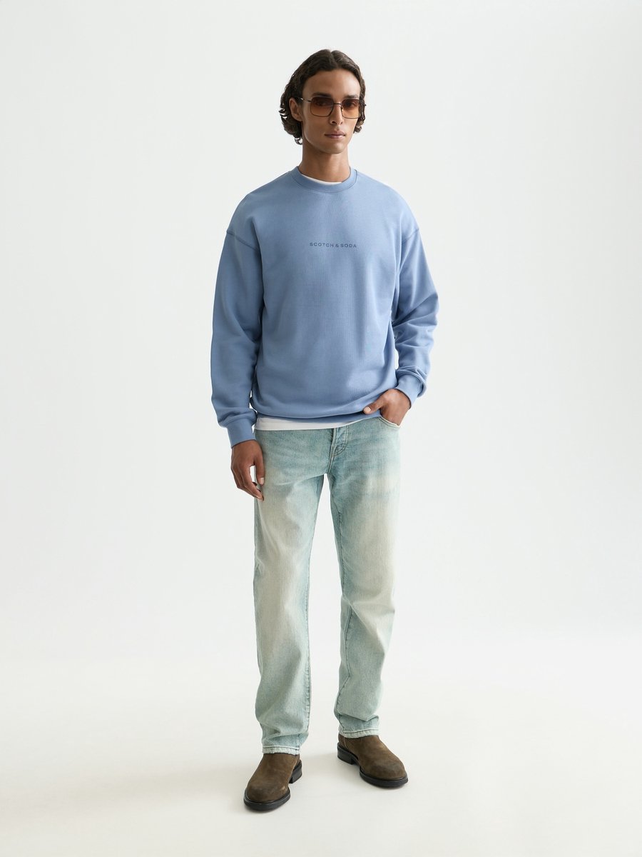 Scotch & Soda Seasonal Core Front Chest Logo Relaxed-Fit Sweatshirt