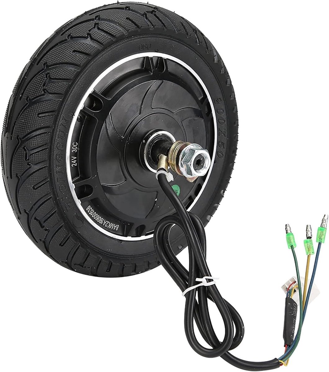 SnelShoppen - 8 Inch Borstelloze Hub Motor voor Elektrische Scooter, 48/60V 1000/1200W Vaste Band, Hoge Snelheid Motorwiel Vervanging voor Voertuigen