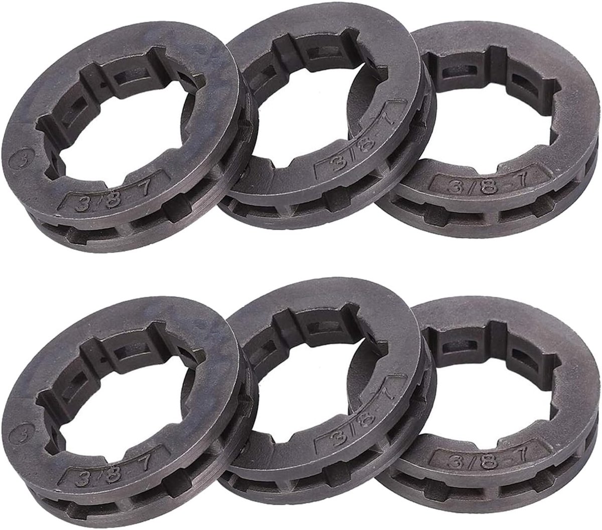 SnelShoppen - Ritzel voor 3/8 inch Kettingzaag 7 Tanden Sprocket Rim Vervangingsonderdeel 68210 voor MS361 MS362 MS440 MS460 en meer