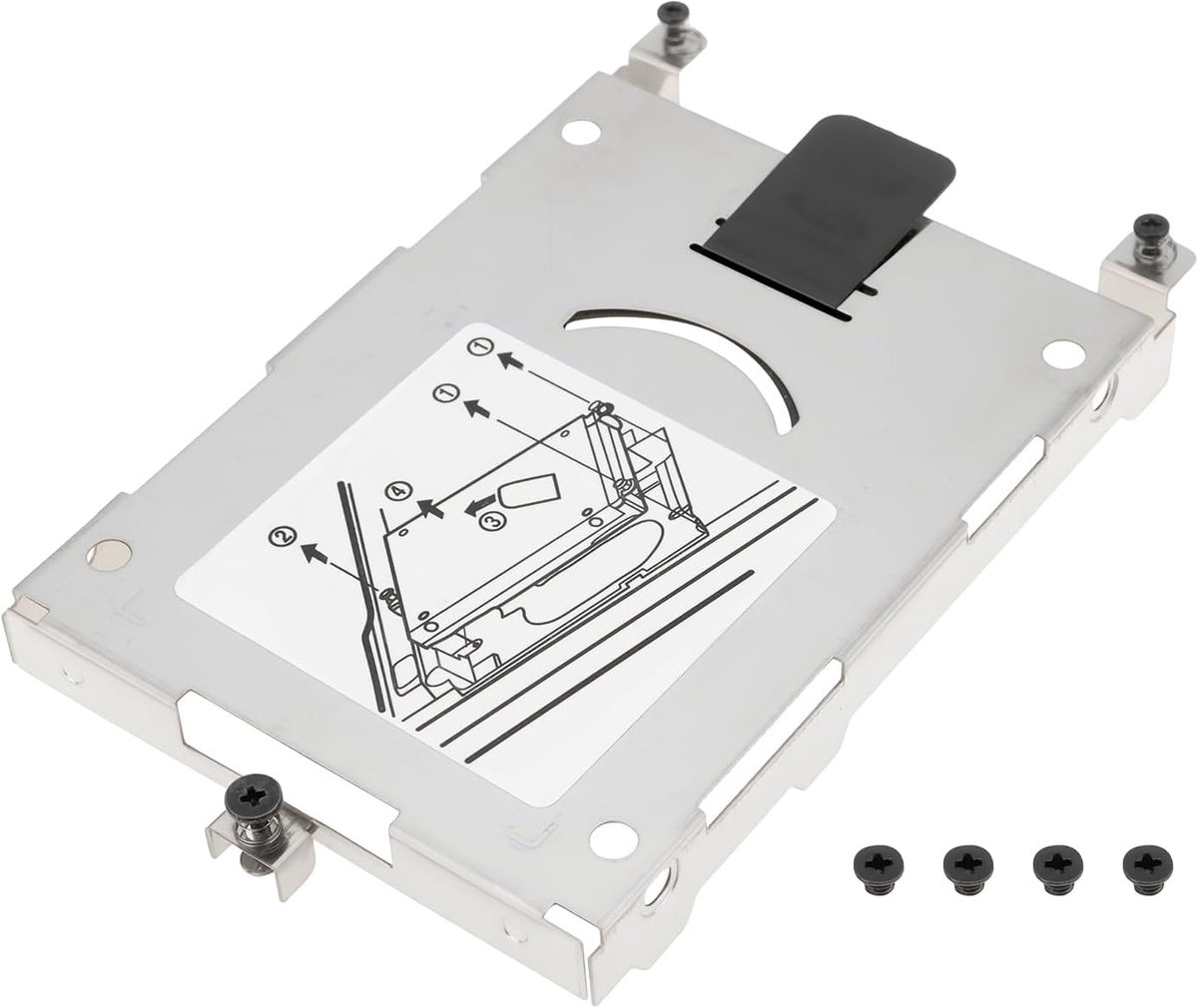 SnelShoppen - Laptop Hard Drive Caddy HDD Beugel met Schroeven voor HP EliteBook 8460P 8570P 8470W 8760W 8770W 8560W 8570W - 2.5" SATA Hardeschijven