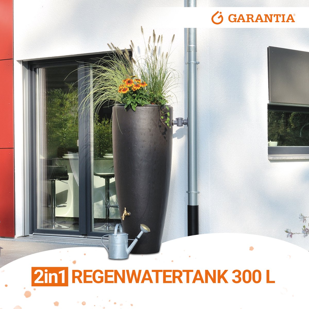 Garantia 2 in 1 Classic Line Regenton Mokka - 300 liter