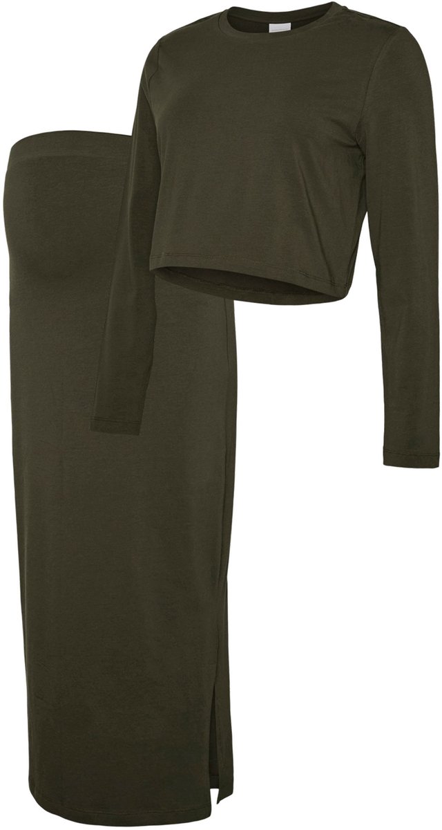 MAMALICIOUS - MLKERRIE LS TOP AND SKIRT JRS SET NOOS - Dames - Blouses