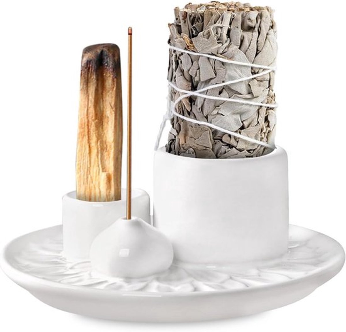 4-in-1 Wierookstokhouder voor Yoga, Meditatie, Lezen en Brandende Wierook - Perfect voor Ontspanning en Aromatherapie