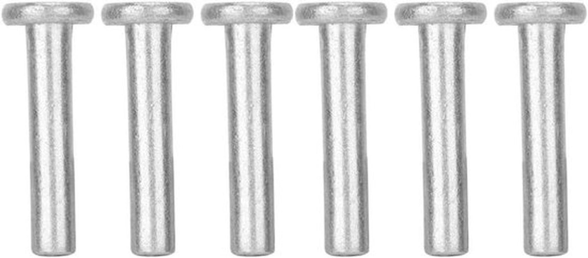 100 Stuks M4 Solid Rivetten met Platte Kop - Aluminium Rivetten voor Constructie en Reparatie, Duurzaam en Lichtgewicht