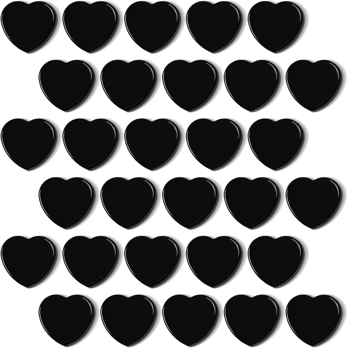 SnelShoppen - Kleurrijke Hartvormige Fridge Magneten - Sterke Decoratieve Magneten voor Koelkast, Whiteboard en Lockers - 30 Stuks - Leuk Cadeau voor