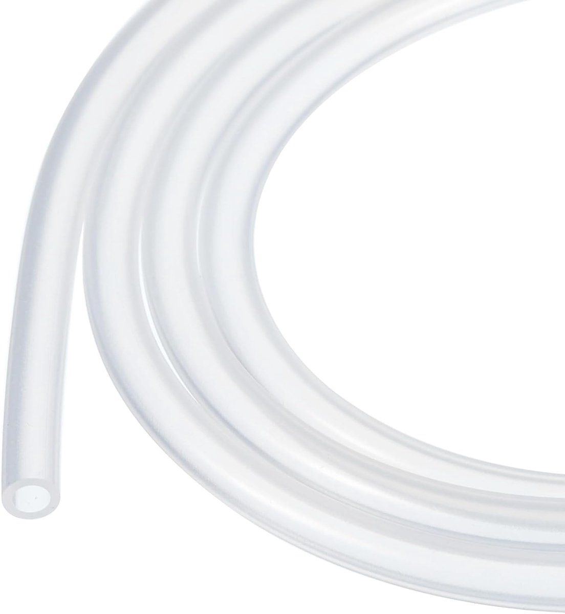 SnelShoppen - 5m Siliconenslang 3mm ID 4mm OD Flexibele Doorzichtige Huls voor Pomp, Afvoer, Irrigatie, Aquarium en Brouwen - 1/8"