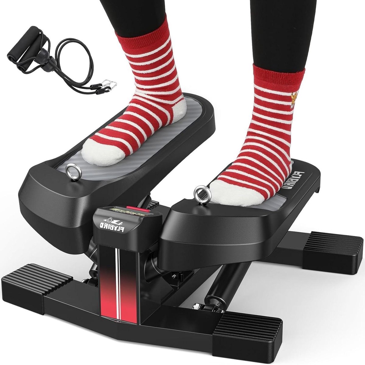 Trapstepper - Twist stepper - Cardio training - Hydraulisch systeem - 158kg capaciteit - Zwart