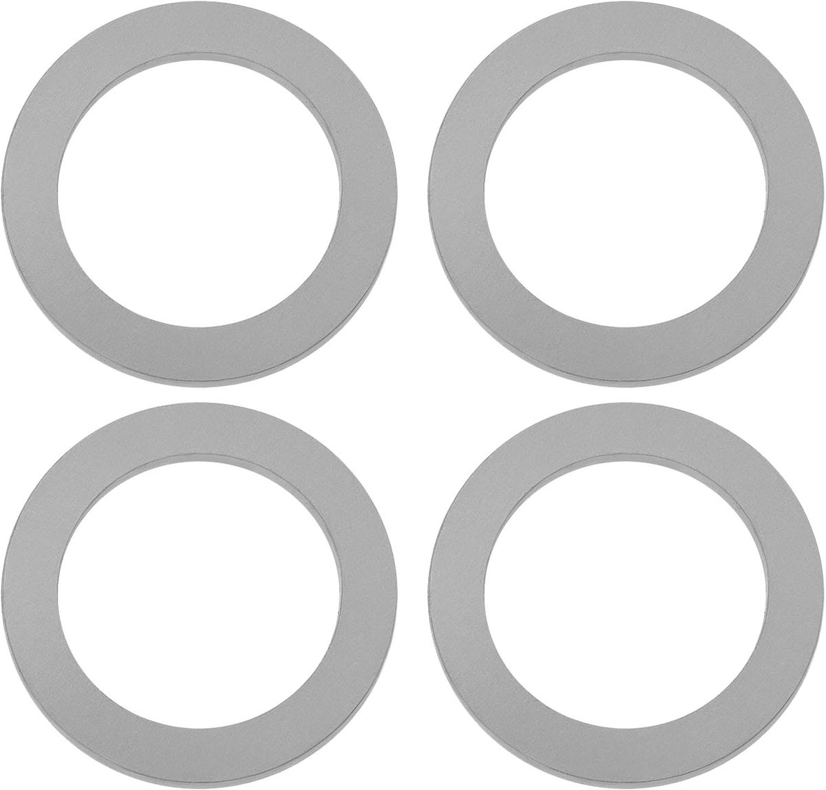 SnelShoppen - 4 Stuks Fiets Pedalen Ringen 1.5mm Dikte RVS Pedal Washers voor 9/16 Inch Pedalaandrijvingen Cranks Fietsen Mountainbike Wegfiets