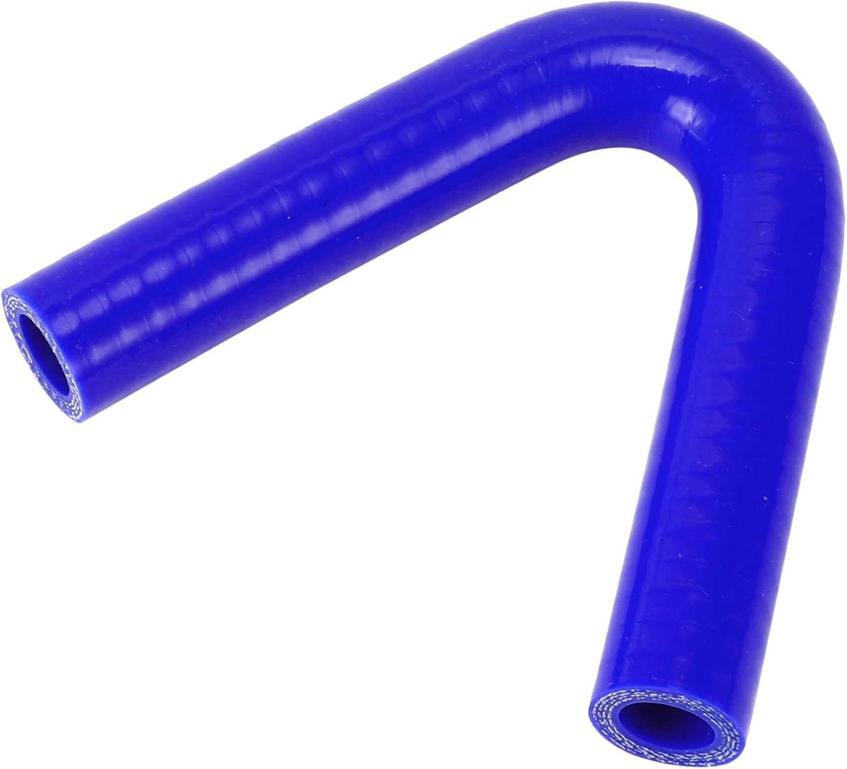 SnelShoppen - Blauw 16mm Siliconen Slang 135 Graden Koeling Slang Universeel 120mm Lengte Voor Koelvloeistof, Motorolie, Remvloeistof