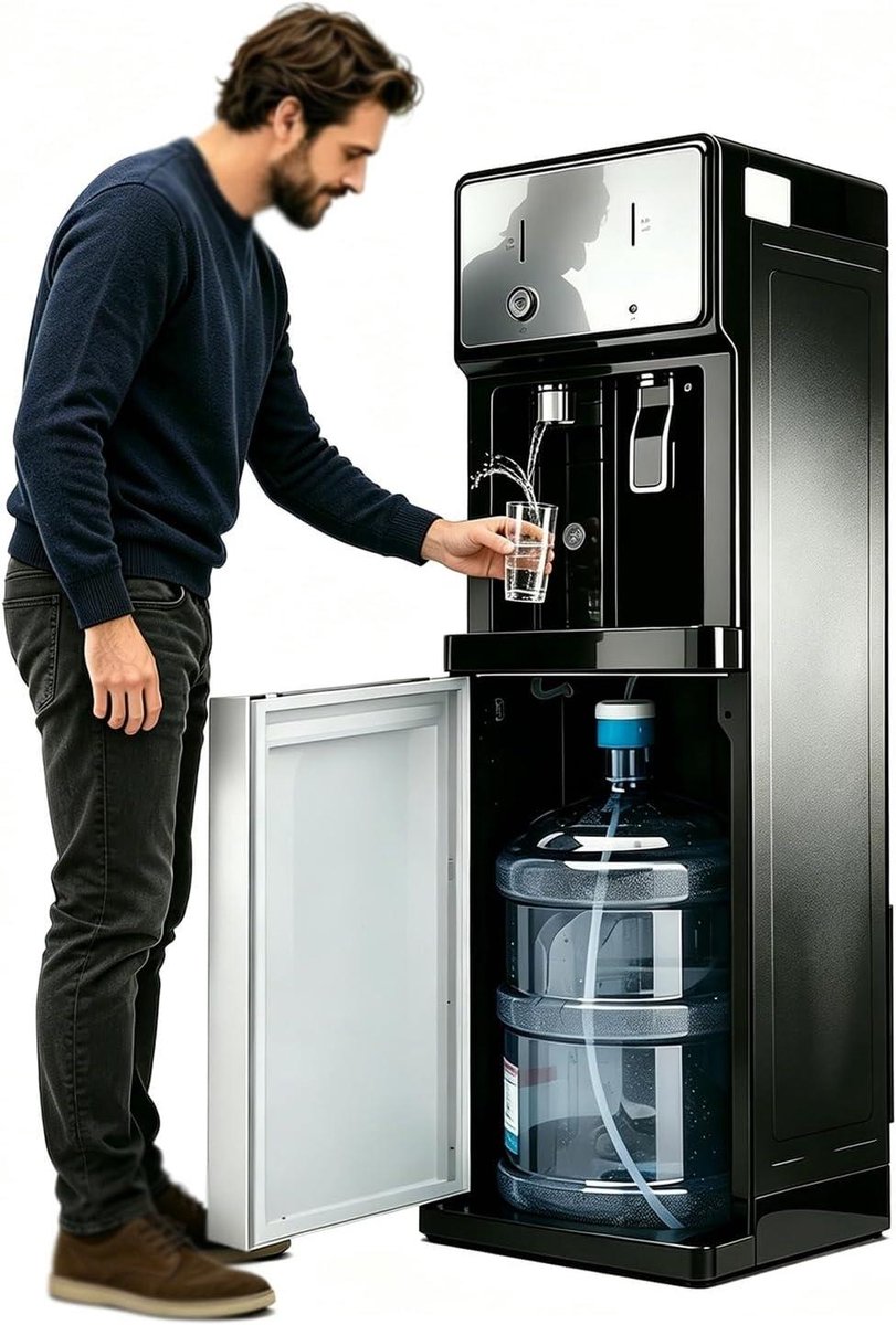 Waterdispenser Flessen - Waterkoeler Onderlading - Direct Dranken Maken - Drie Temperatuurstanden - 24 Liter Per Uur - One Color