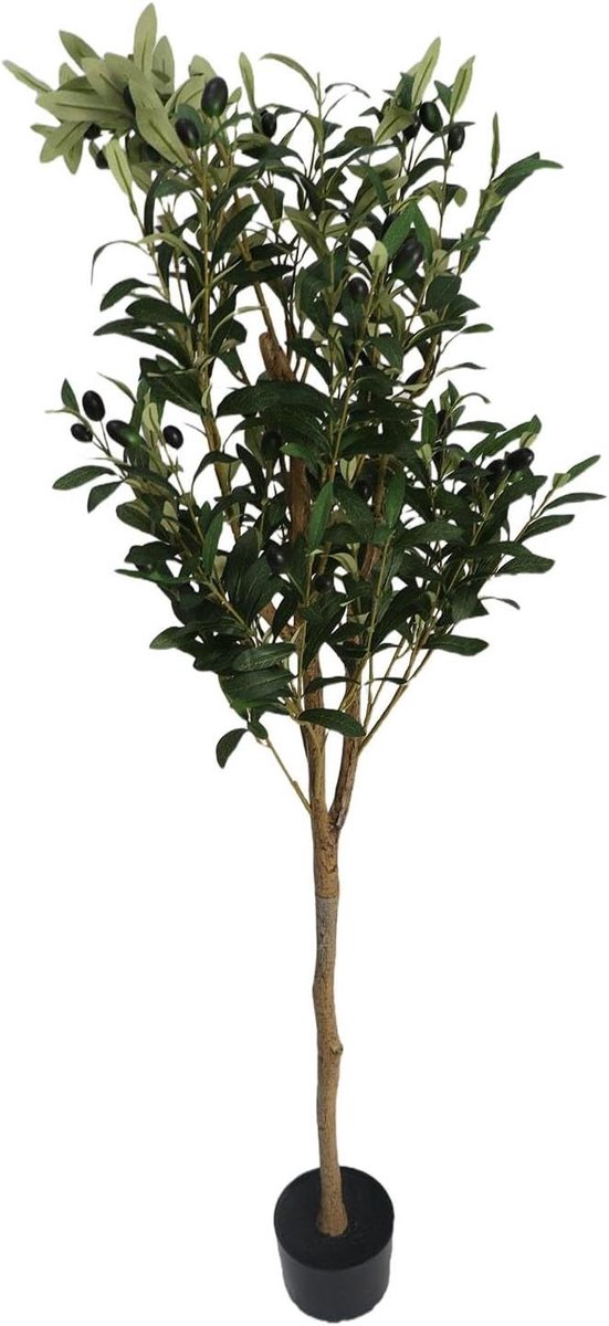Kunstmatige Olijfboom - Nep Olijfboom Pot - Binnen Decoratie - Levensecht Ontwerp - 180 cm - Groen