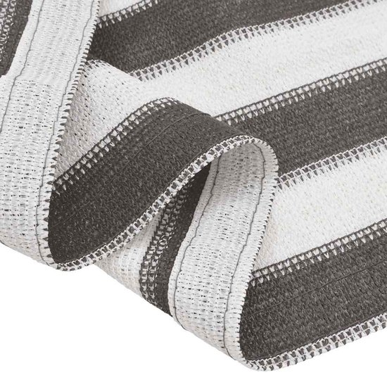vidaXL - Tenttapijt - 250x200 - cm - antracietkleurig - en - wit van Vidaxl — afbeelding 4