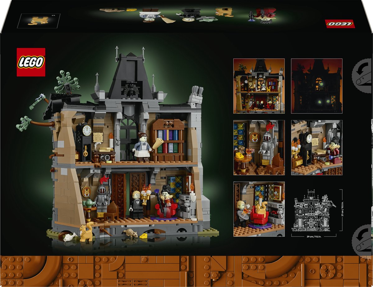 LEGO Icons Burgemeestershuis - Griezelig Landhuis Bouwpakket voor Volwassenen 11383 — cadeau in Spellen & Speelgoed - foto 3